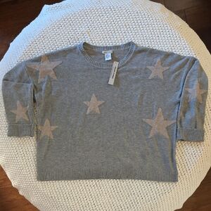Sweet Romeo Heather Gray Knit Sweater - Brand New